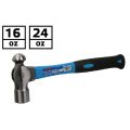 Fixtec Hand Tools 16oz Ball Pein Hammer con mango de fibra de vidrio